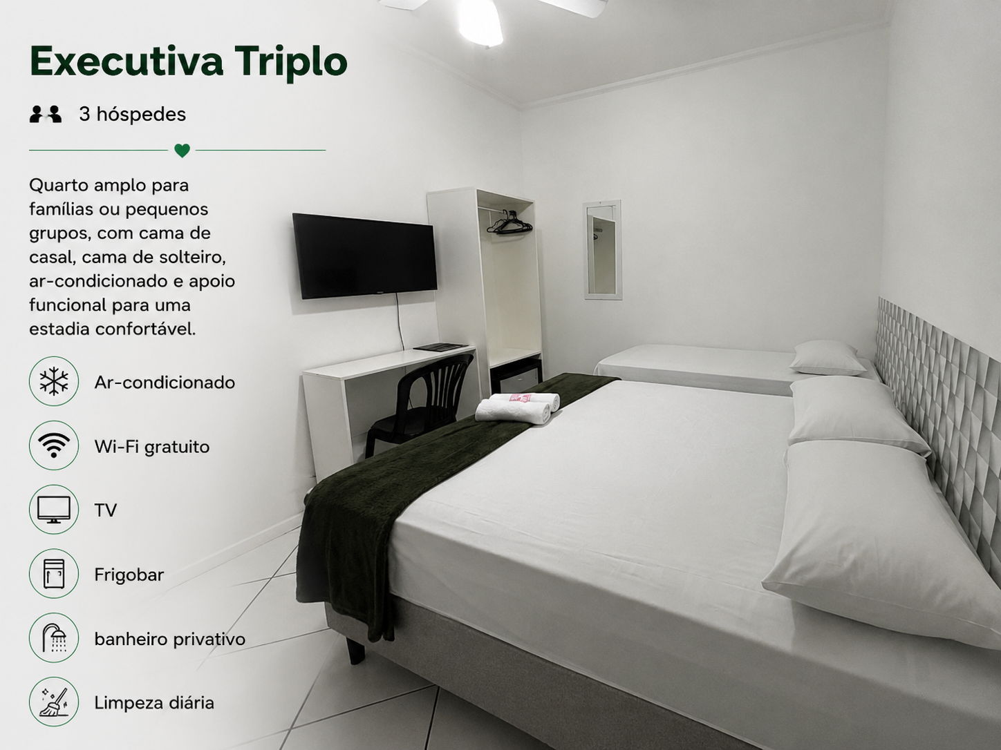 Quarto Executiva Tripla